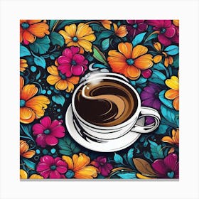 Coffee And Flowers 4 Canvas Print