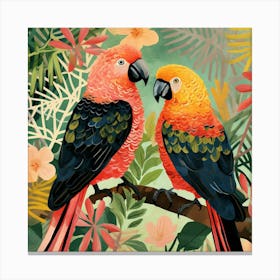 Bird In Nature Parrot 2 Canvas Print