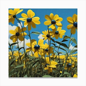 Yellow Daisies 6 Canvas Print