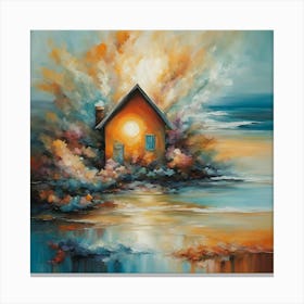 House On The Beach Canvas Print