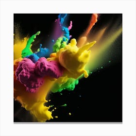 Colorful Paint Splash 1 Canvas Print