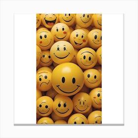 Smiley Faces Canvas Print