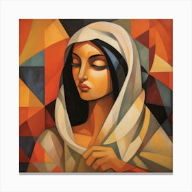 Cubism Moroccan Woman 04 Canvas Print