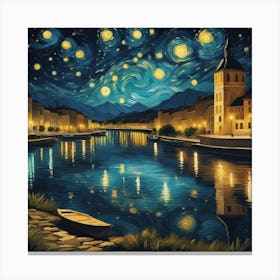 Ai Starry Night Over The Rh�ne Canvas Print