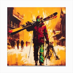 A Ski Bum's Diary: Arriving at Vail Canvas Print