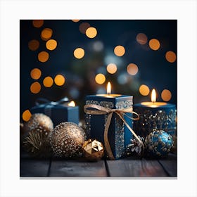 Elegant Christmas Gift Boxes Series009 Canvas Print