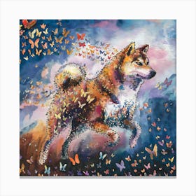 Butterfly Dog 2 Canvas Print