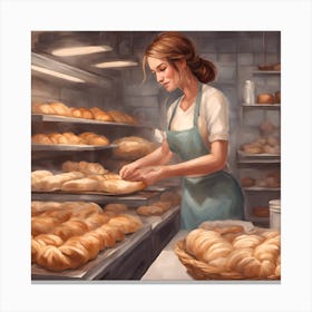 Bakery Girl 1 Canvas Print