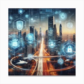 Futuristic Cityscape 4 Canvas Print