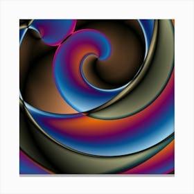 Abstract Swirls Canvas Print