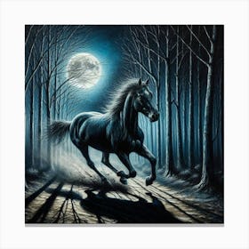 Horse In The Woods 20 Canvas Print