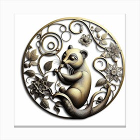 Chinese Rat wall art Canvas Print