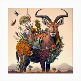 bushing Antelope Canvas Print