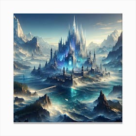 A cristall castle Canvas Print