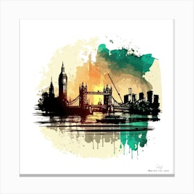 London Skyline.A fine artistic print that decorates the place. Canvas Print