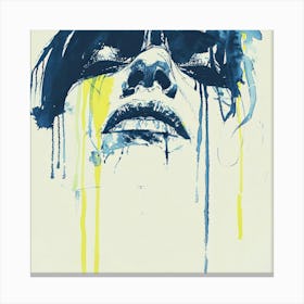 'Blue And Yellow' Canvas Print