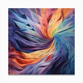 Rainbow Swirl Canvas Print