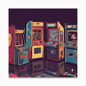 Arcade Machines 2 Canvas Print