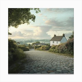 Cobblestone Road Canvas Print