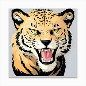 Cheetah Head Canvas Print