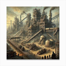 Iron Commonwealth Resource Extraction Plants Canvas Print