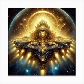 Golden Sphere 1 Canvas Print