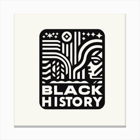 Black History Logo Canvas Print