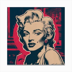 Chiaroscuro Mystique A Pop Art Tribute (3) Canvas Print