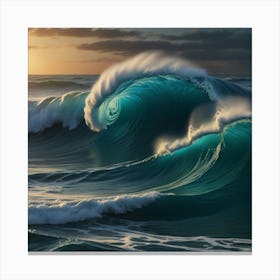 Default Create Unique Design Of Ocean Waves 2 Canvas Print