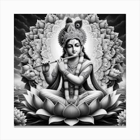 Lord Krishna 3 Canvas Print