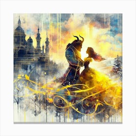 A Beauty And A Beast Dance 13 Canvas Print