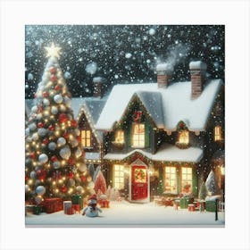 Christmas Village 1 Canvas Print