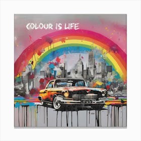 Colour Is Life Canvas Print