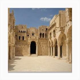 Courtyard Of A Mosque Canvas Print