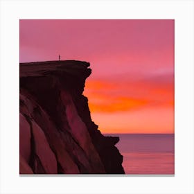 Sunset At The Cliffs 1 Canvas Print