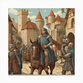 Knights Of The Renaissance Canvas Print
