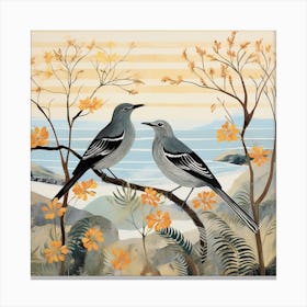 Bird In Nature Mockingbird 1 Canvas Print