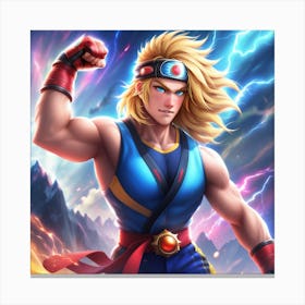 Anime Fighter Canvas Print