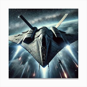 Raven Class Stealth Fighter Reconverted Canvas Print