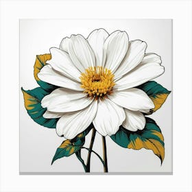 White Daisy 2 Canvas Print