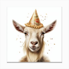 Birthday Goat 4 Canvas Print