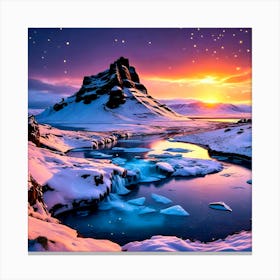 Iceland Sunset Canvas Print