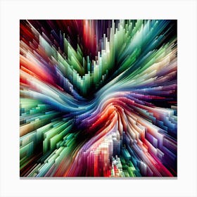 Abstract Waves Art Canvas Print