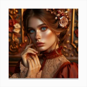 Victorian Beauty Canvas Print