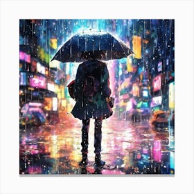 Rainy Night 2 Canvas Print