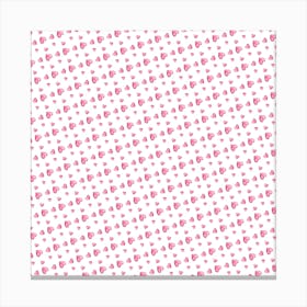 Pink Polka Dots Canvas Print