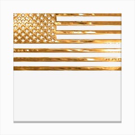 Copper Us Flag Canvas Print