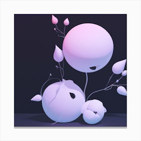 3d Spheres Canvas Print