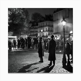 Night In Paris Canvas Print