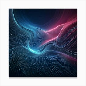 Abstract Wave Background Canvas Print